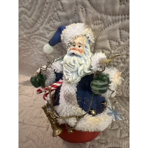 Vintage Fabric Mache Christmas Holiday Ornament - Picture 3 of 7